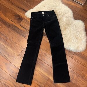 J Crew Classic Black corduroy Women's Jeans OR fit size 24/25